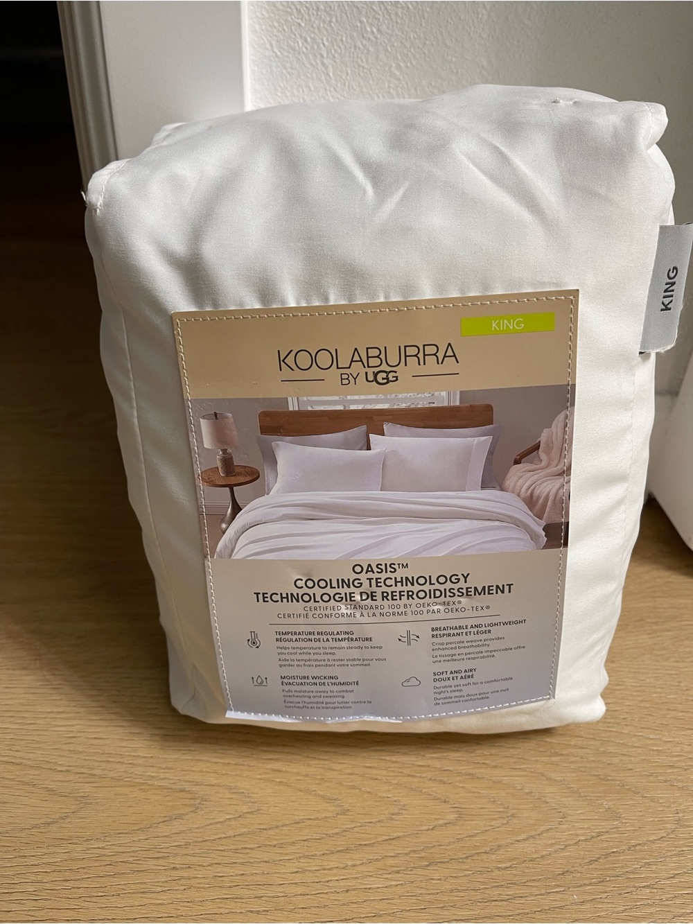 Koolaburra White King Duvet Cover - Cooling Oasis™
